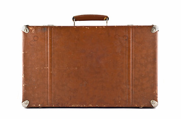 Image showing Traveling - old-fashioned suitcase 