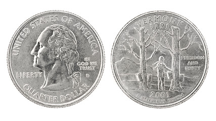 Image showing Quarter Dollar Vermont