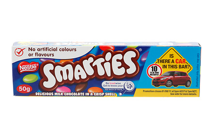 Image showing Nestle Smarties chocolate snack