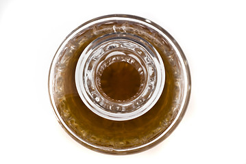 Image showing Close-up of Crystal decanterfor alcoholic beverage 