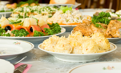 Image showing Cheese balls - Banquet in the restaurant