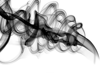 Image showing Abstract Black smoke shape
