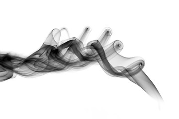 Image showing Magic Abstract fume pattern on white