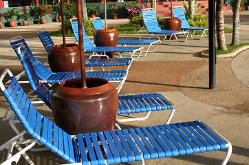 Image showing Deck chairs