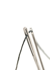 Image showing Macro of Two needles 