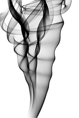 Image showing Abstract black fume swirl 