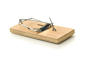 Image showing Danger - Mousetrap on white