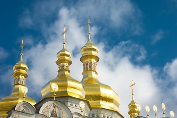 Image showing Kiev-Pecherskaya Laura. Cupola of Orthodox church