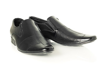 Image showing Patent-leather shoes on white