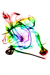 Image showing Magic colored Smoke curves