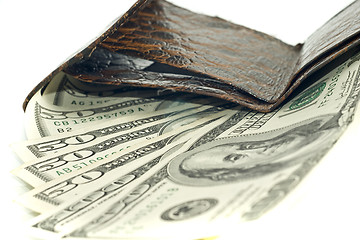 Image showing American dollars in wallet