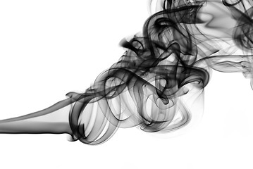 Image showing Magic fume shapes over white