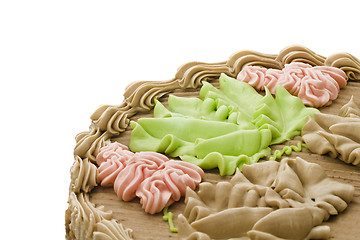 Image showing Birthday chocolate cake
