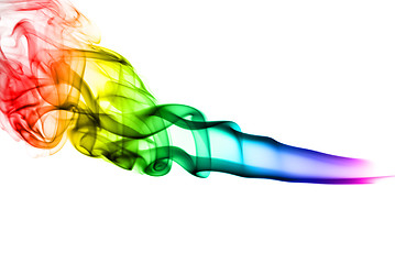 Image showing Gradient colored fume abstract