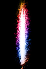 Image showing Gradient colored birthday fireworks