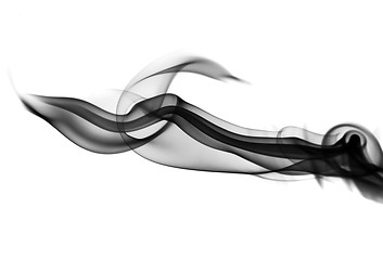 Image showing Abstract shapes of Fume  on white