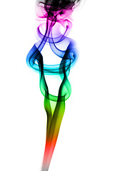 Image showing abstract smoke Colored with gradient