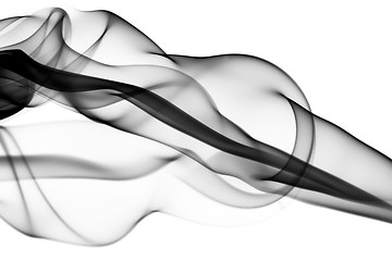 Image showing Abstract puff of smoke on white