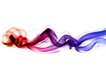 Image showing Abstract Colorful smoke shapes