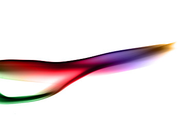 Image showing Gradient colorful fume abstract waves