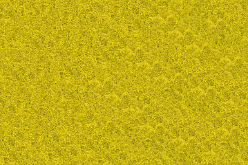 Image showing Close-up of yellow synthetic fibrous surface