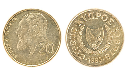 Image showing Money of Cyprus - 20 cents