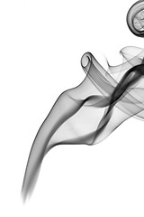 Image showing Black Abstract puff of smoke 