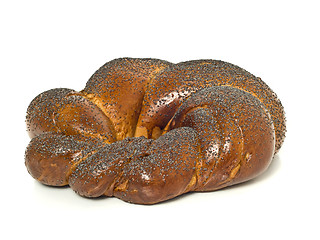 Image showing Bagel with poppy seeds