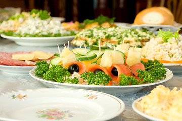 Image showing Tasty food -  Banquet in the restaurant