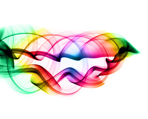 Image showing Gradient colored Abstract fume