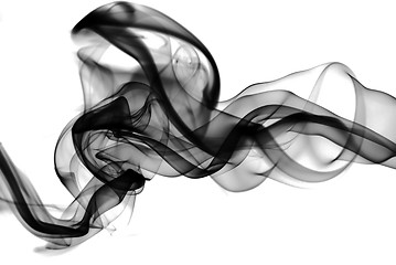 Image showing Grey and black magic smoke shapes