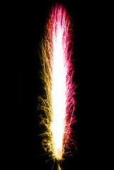 Image showing Gradient colored birthday fireworks