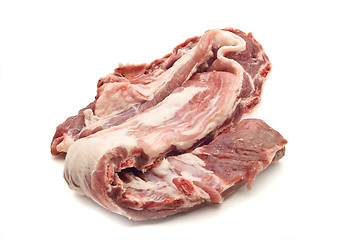 Image showing Tasty Uncooked pork ribs and meat