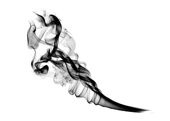 Image showing Abstract Smoke Shape over white