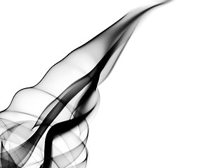 Image showing Magic fume abstract shape over white 