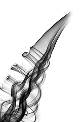 Image showing Abstract black smoke pattern 