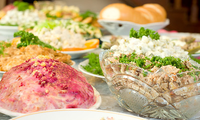 Image showing Liver salad - Banquet in the restaurant