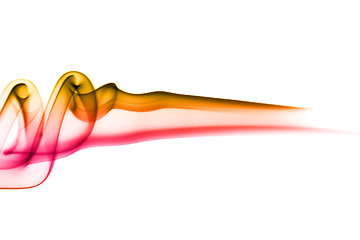 Image showing Yellow and red - abstract fume