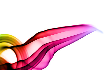 Image showing Bright colorful fume abstract shapes 