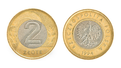 Image showing 2 zloty - money of Poland