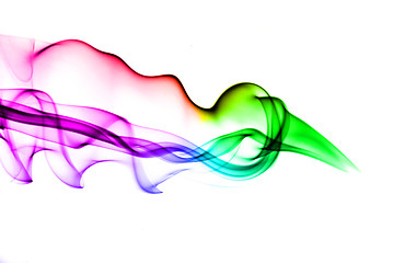 Image showing Gradient colored smoke abstract