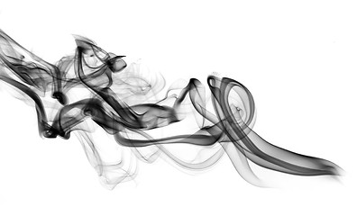 Image showing Black Abstract fume pattern