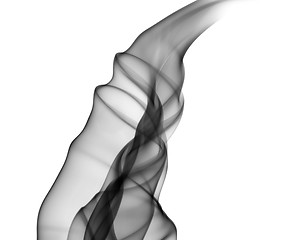 Image showing Abstract fume pattern on white