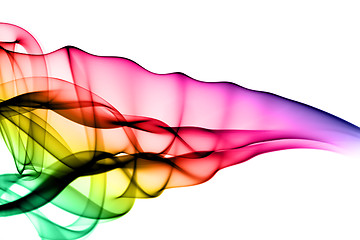 Image showing Colored fume abstract swirl 
