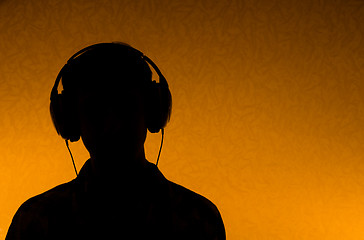 Image showing Listen to Music - man with earphones