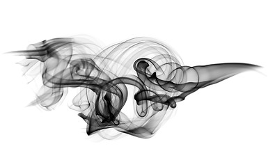 Image showing Smoke Abstract pattern on white