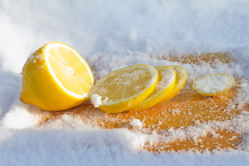 Image showing Ice  lemon