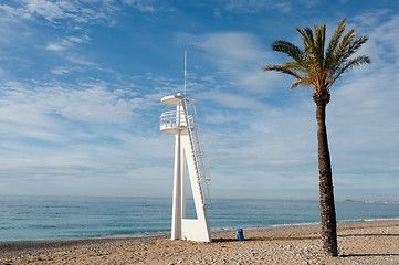 Image showing Lifeguard tower