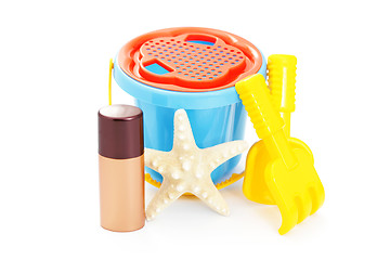 Image showing beach toys