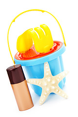 Image showing beach toys